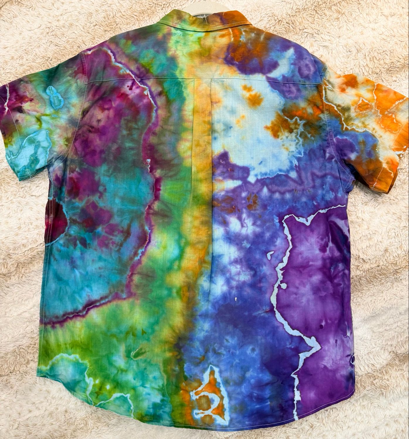 Men’s linen Shirt. Button Front.  Size XL