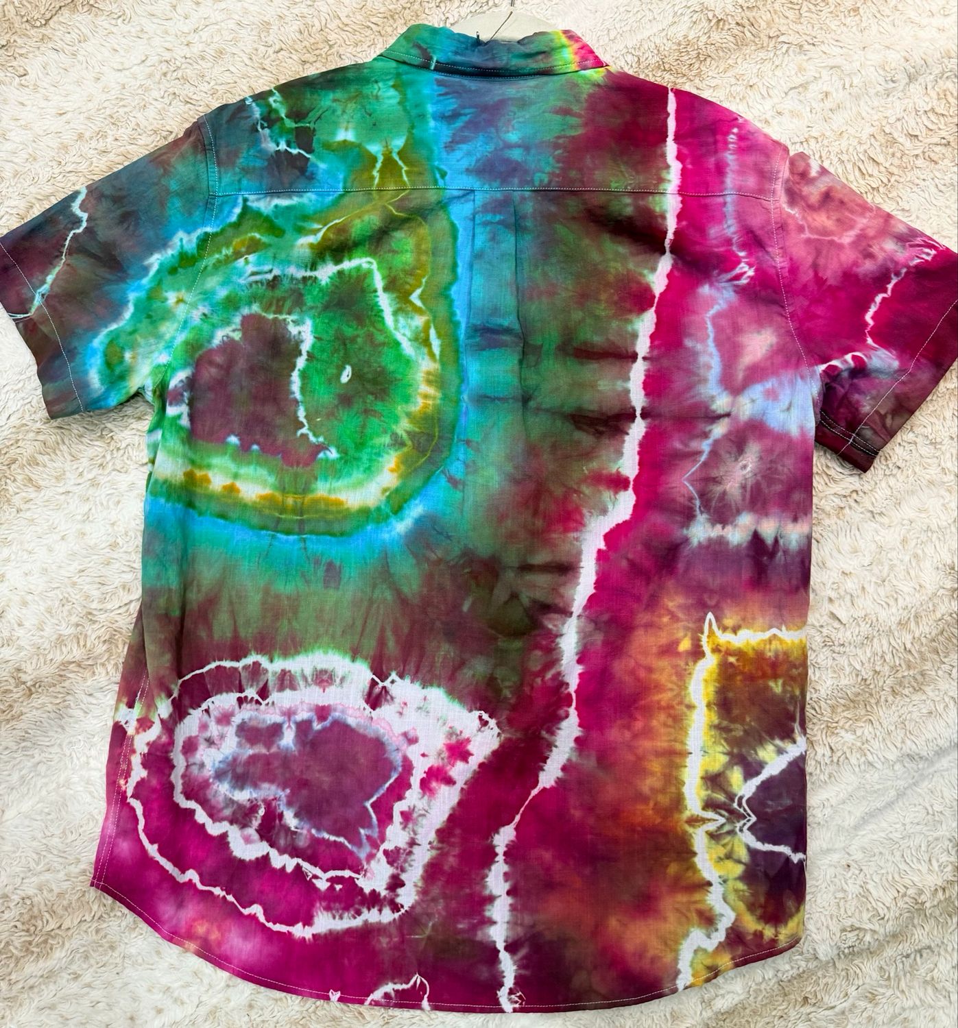 Men’s Linen Shirt.  Button Front.  size large