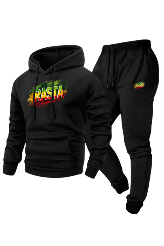 Reggae One Love Hoodie &amp; Sweatpants Set – Colorful Streetwear Tracksuit