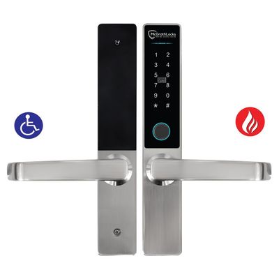 McGrath Hamilton Digital Lock With DDA Compliant Handles And 2 hour Fire Rating with 60/70mm Adjustable Latch