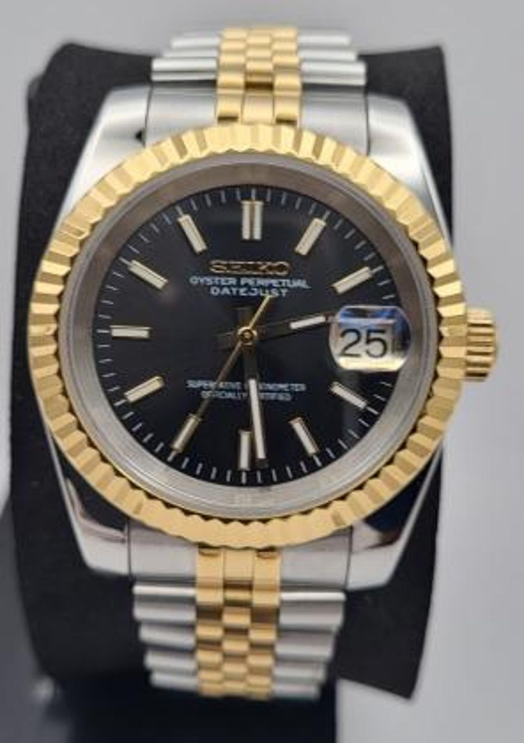 Dark Coffee Leather Strap Classic Wristwatch