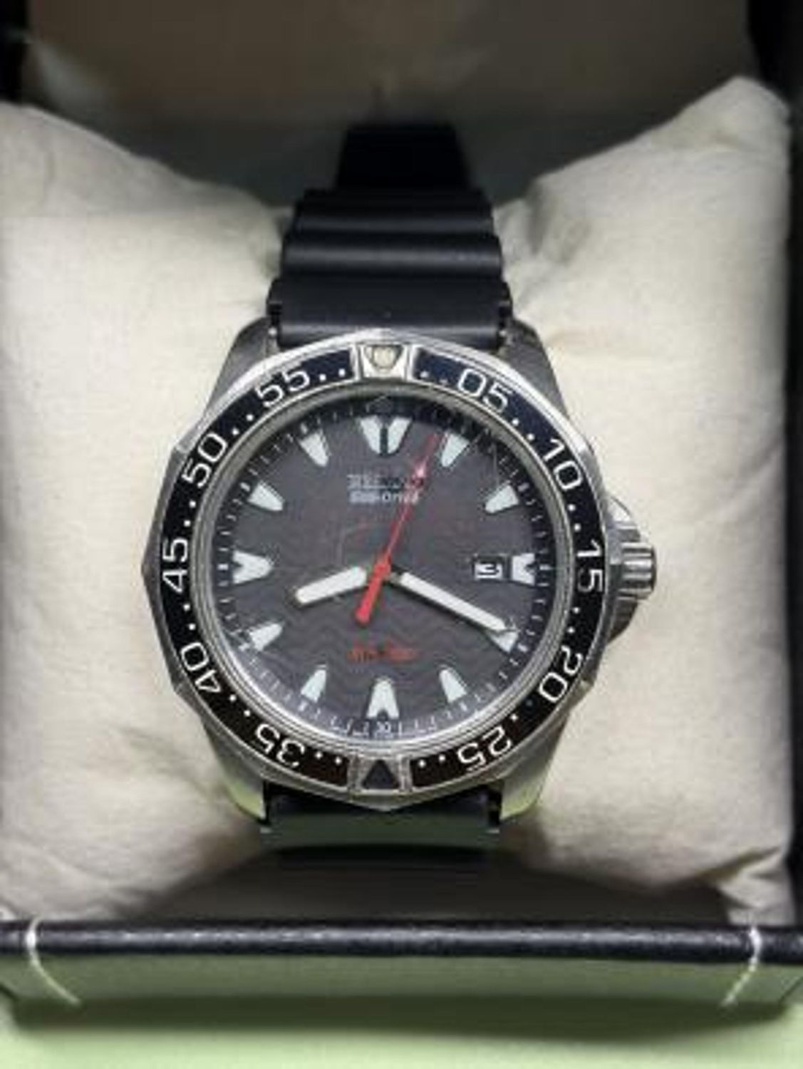 Slate Oceanic Blue Case Polished Wristwatch