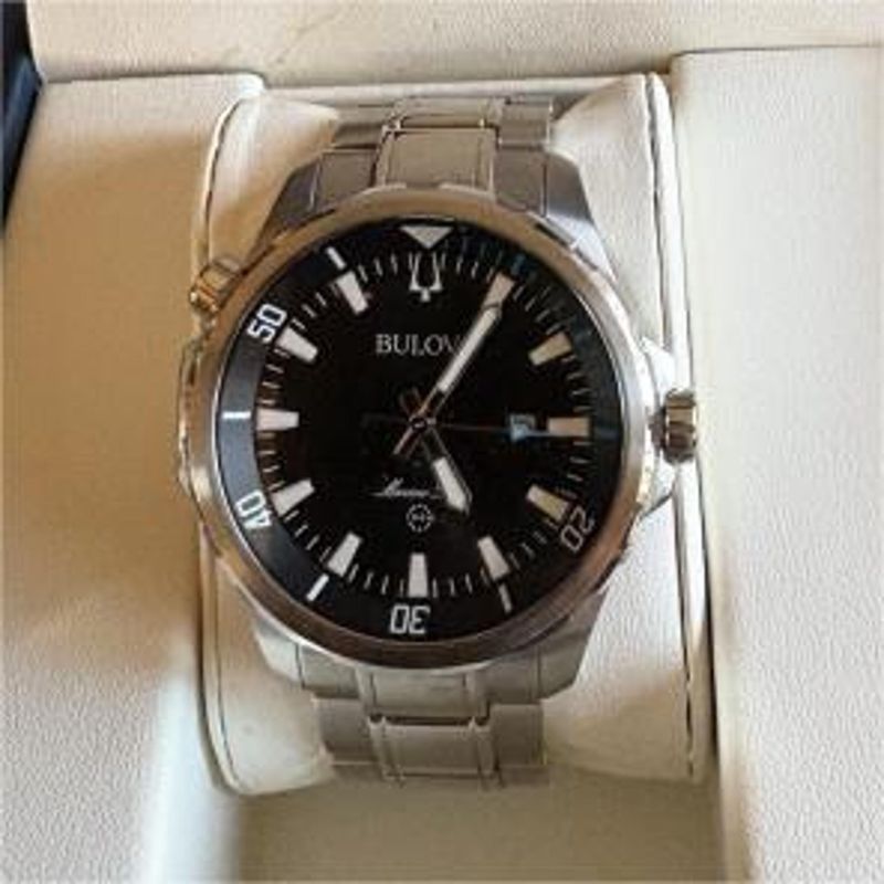 Deep Navy Ocean Steel Link Watch