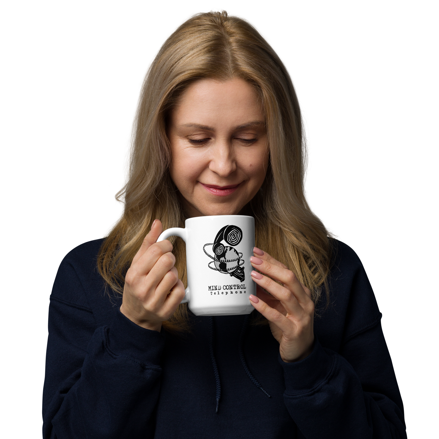 Mind Control Mug - Glossy White 15 Oz