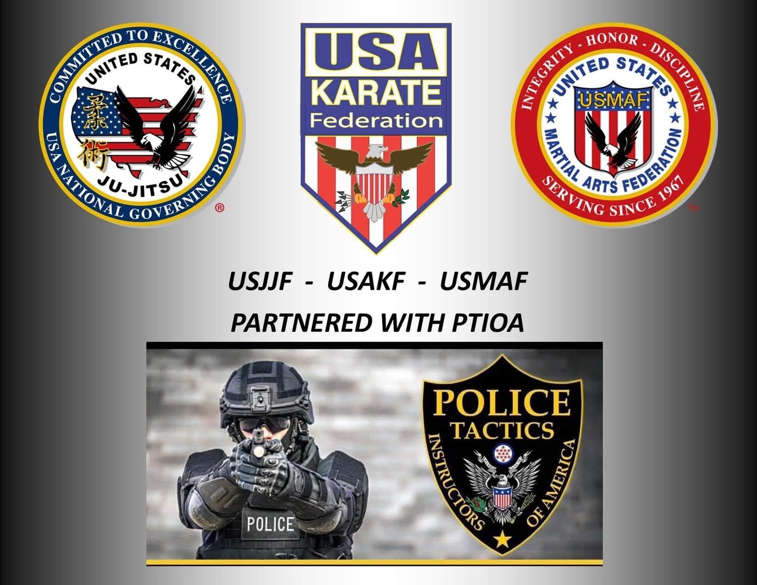 Police Tactics Instructors of America & the United States Ju-Jitsu Federation Certification Package