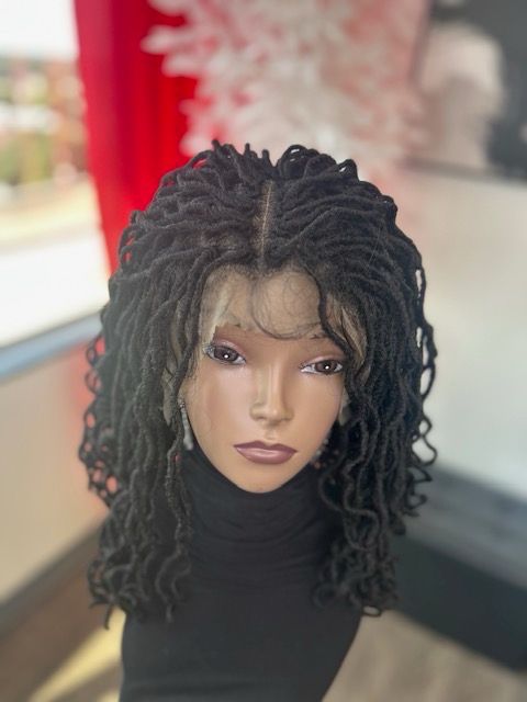 14 Inches Faux Locs Full Lace w/ Band &amp; Combs