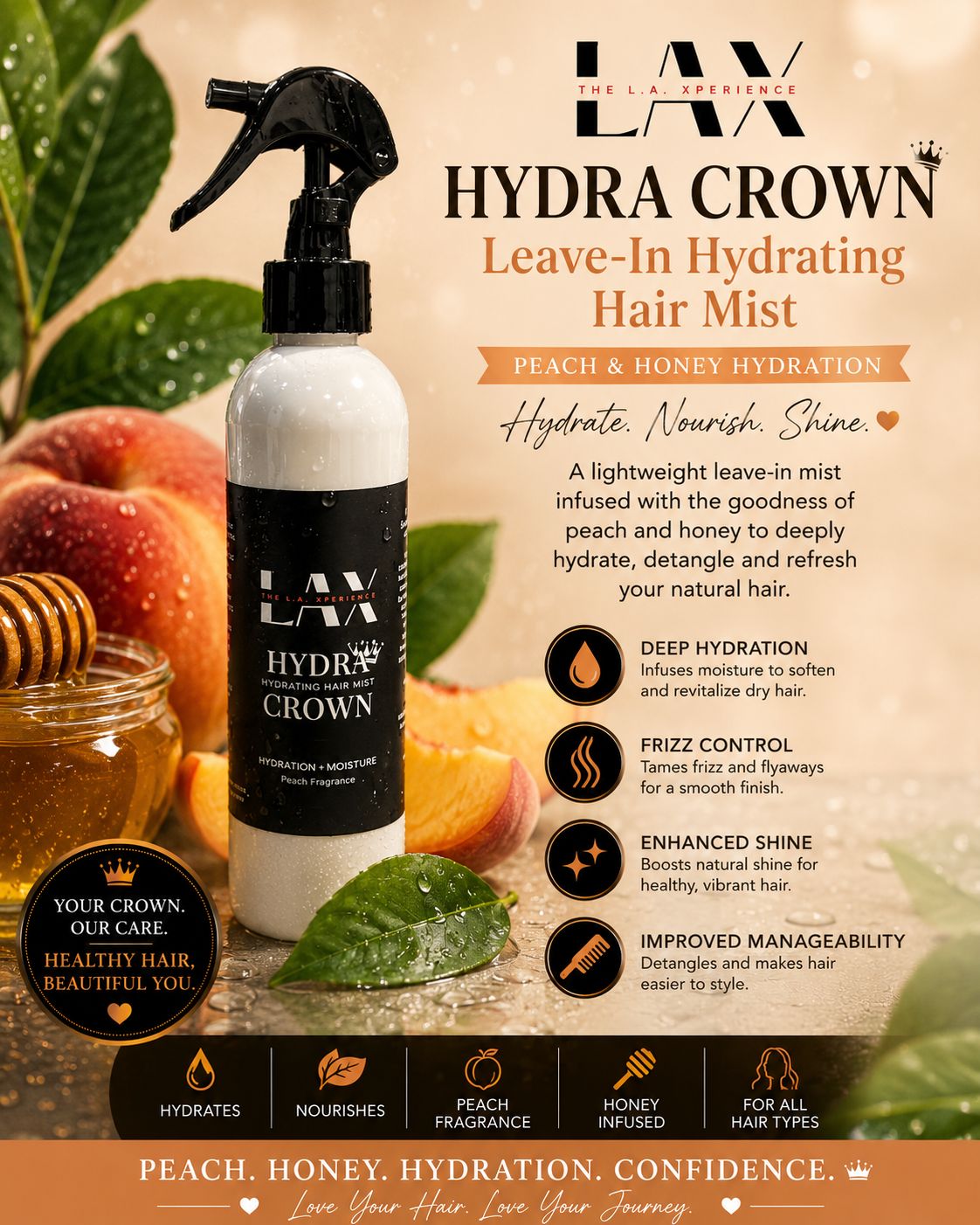 HYDRA CROWN Leave-In Hydrating Hair Mist