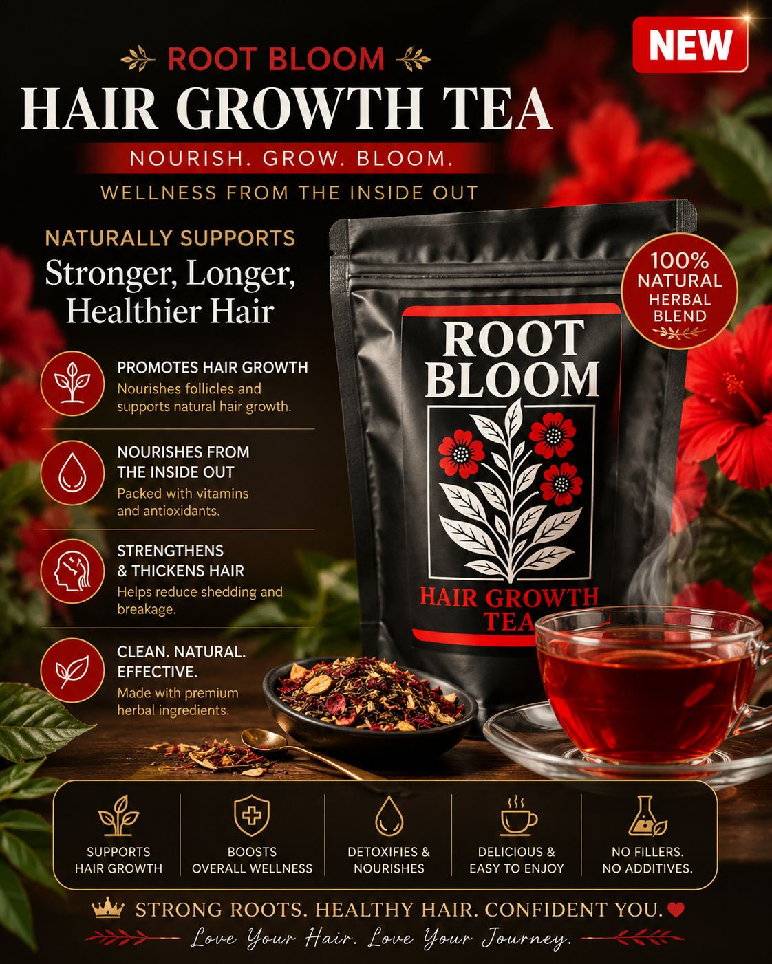 Root Bloom Hair Growth Tea