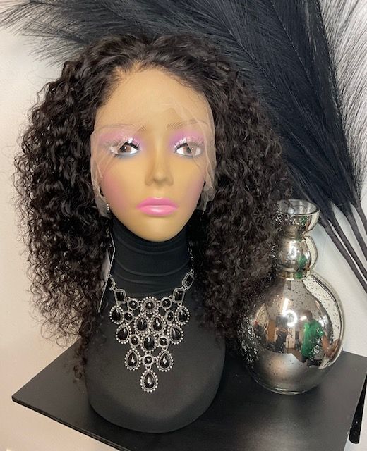 Island Girl - Lace Crowns Collection - 12 Inch Full Lace Human Hair Curly Wig