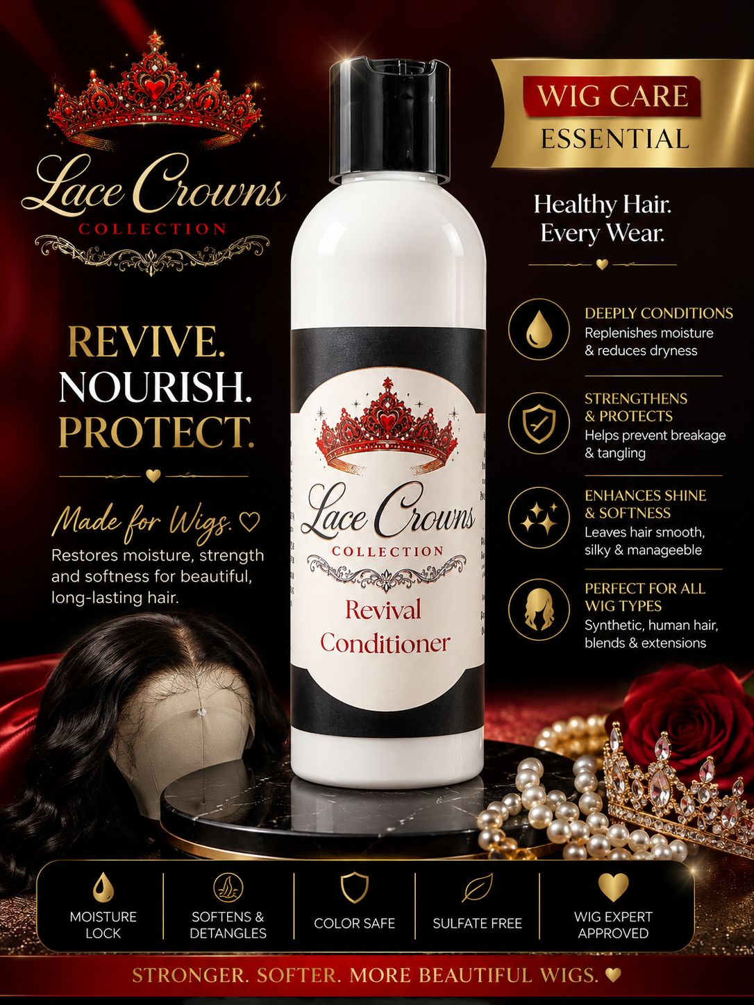 Lace Crowns Collection: Revival Conditioner For Wigs