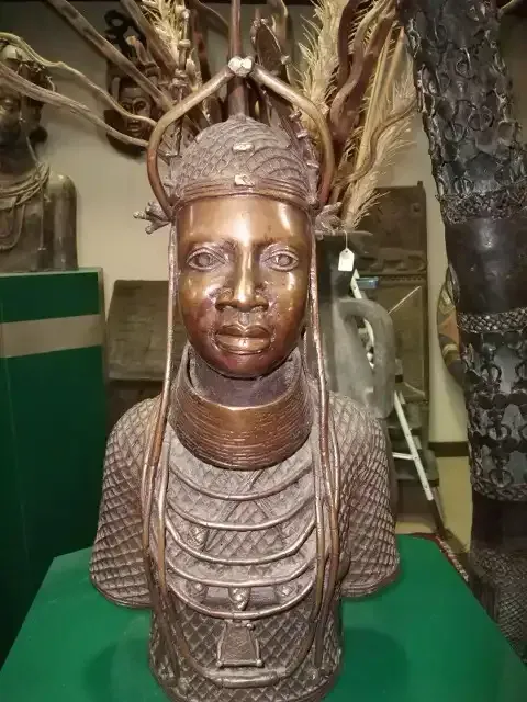 Benin Bronze Princess Bust