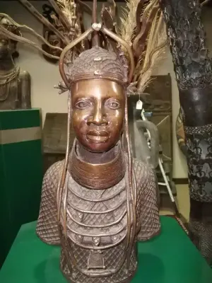 Benin Bronze Princess Bust