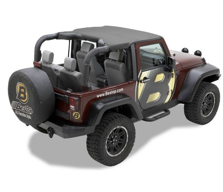 Jeep Jk Header Bikini Top Targa Style 10 Present Jeep Wrangler Jk 2 Door Black Diamond