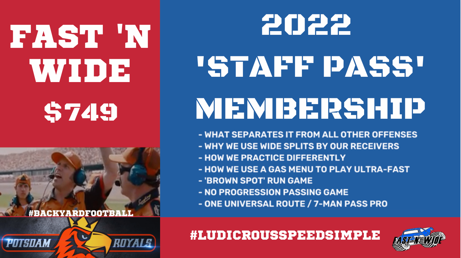 FAST N' WIDE OFFENSIVE SYSTEM - YEARLY MEMBERSHIP