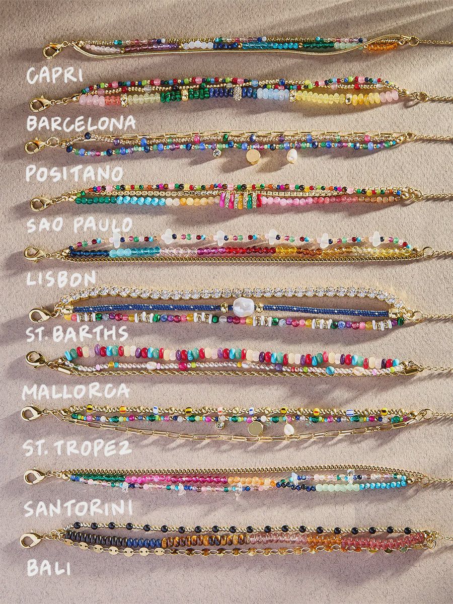 Rowan Semi precious layered bracelet