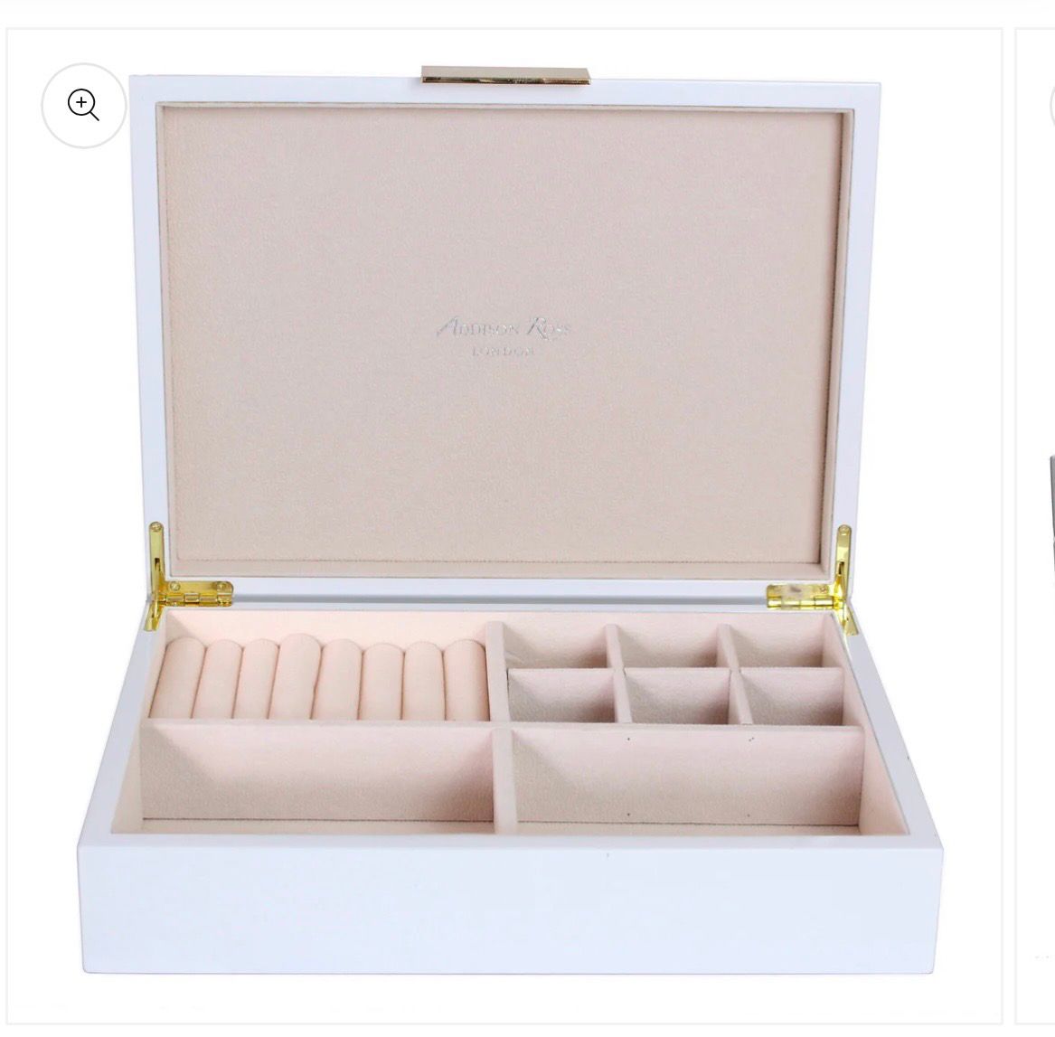 Jewerly box White &amp; Gold 8x11