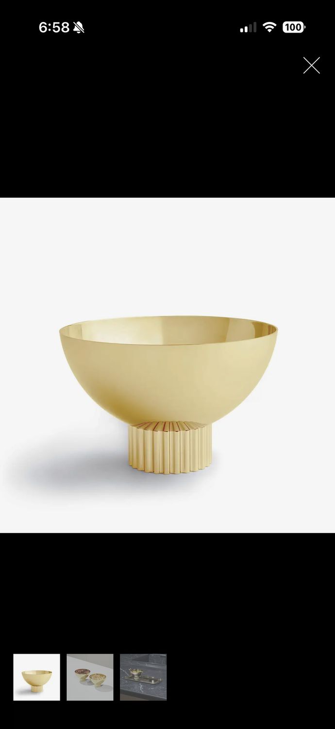 Nut Bowl Gold