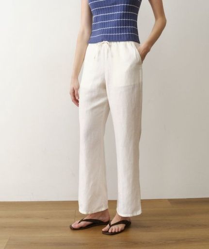 Linen Drawstring Pant