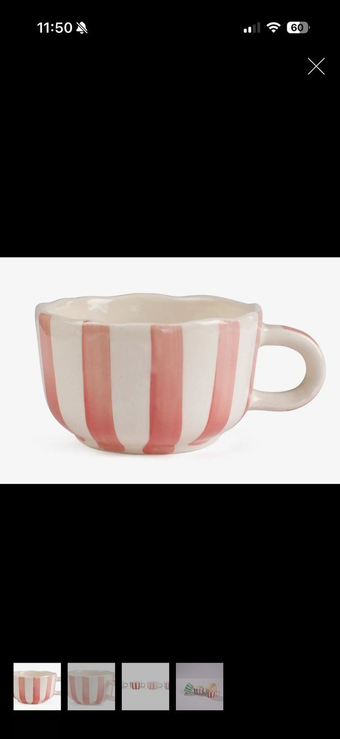 ceramic pink cappucino cup
