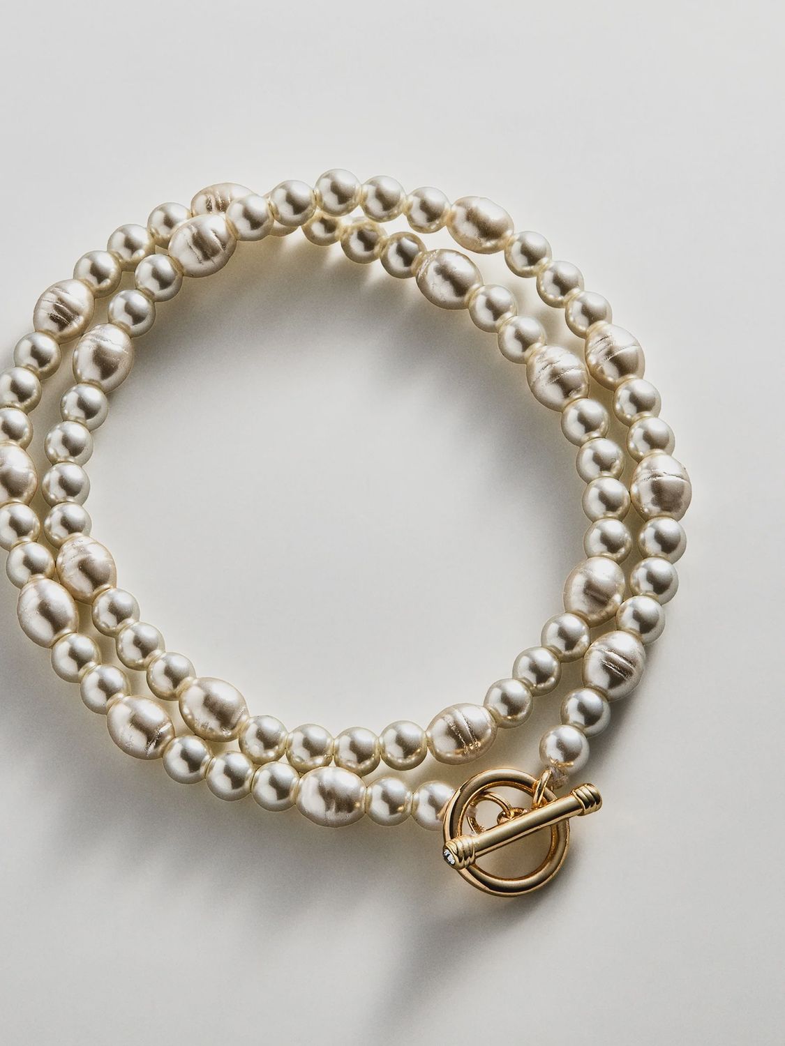 charlotte pearl layered bracelet