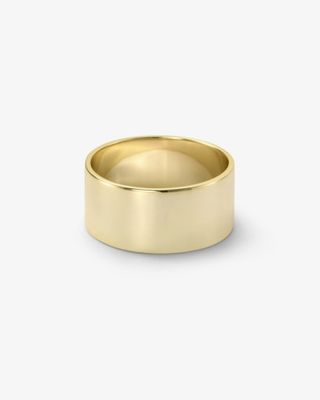 Atlas Thick Band Ring gold