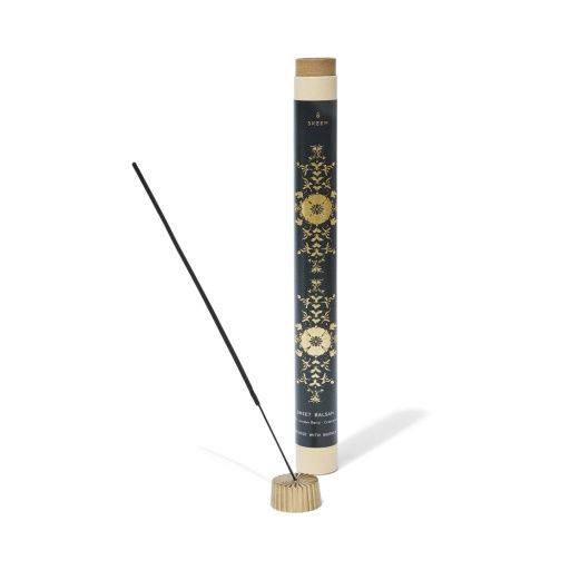 Sweet Balsam Gilded Incense with Brass Holder