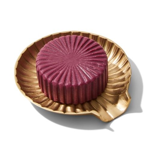 Chestnuts &amp; Dates Gilded Bar Soap with Brass Dish