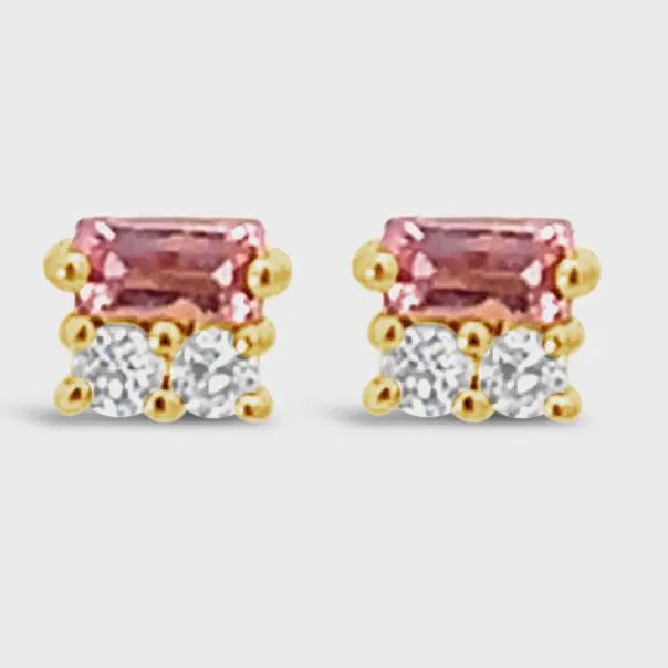 After Hours Earrings - Pink Sapphire