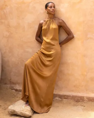 SAHARA HALTER DRESS FOR WOMEN