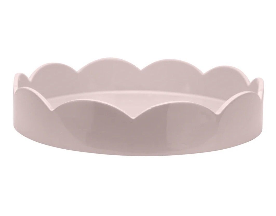 Scalloped Tray Pink