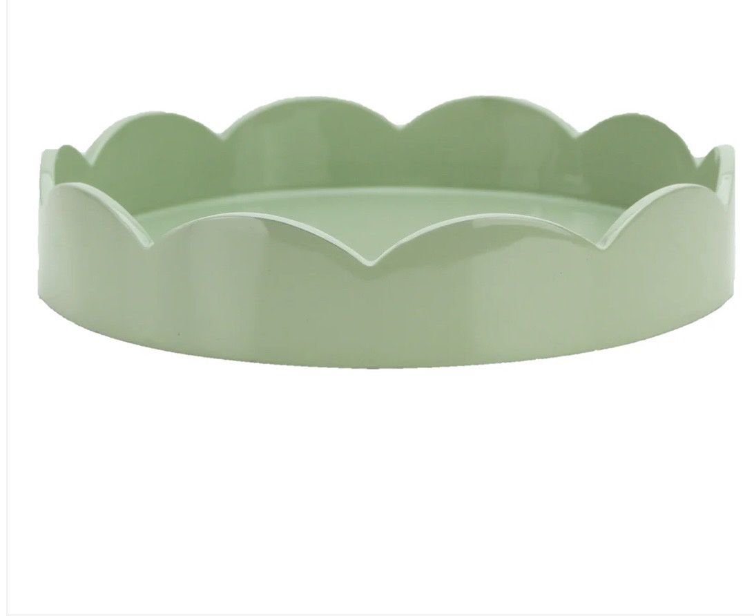 Scalloped Tray Sage