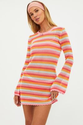 LIBBI GUAVA Rainbow Knit Dress