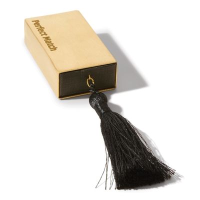 Merriment Brass Matchbox with Black Tassel