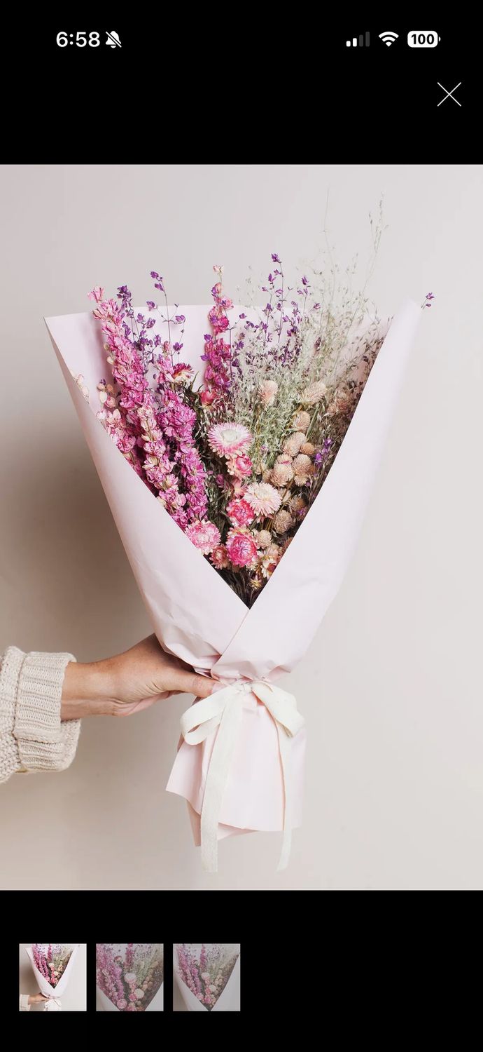spring dried field bouquet