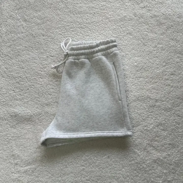 Pearl Grey Basic Blank Shorts