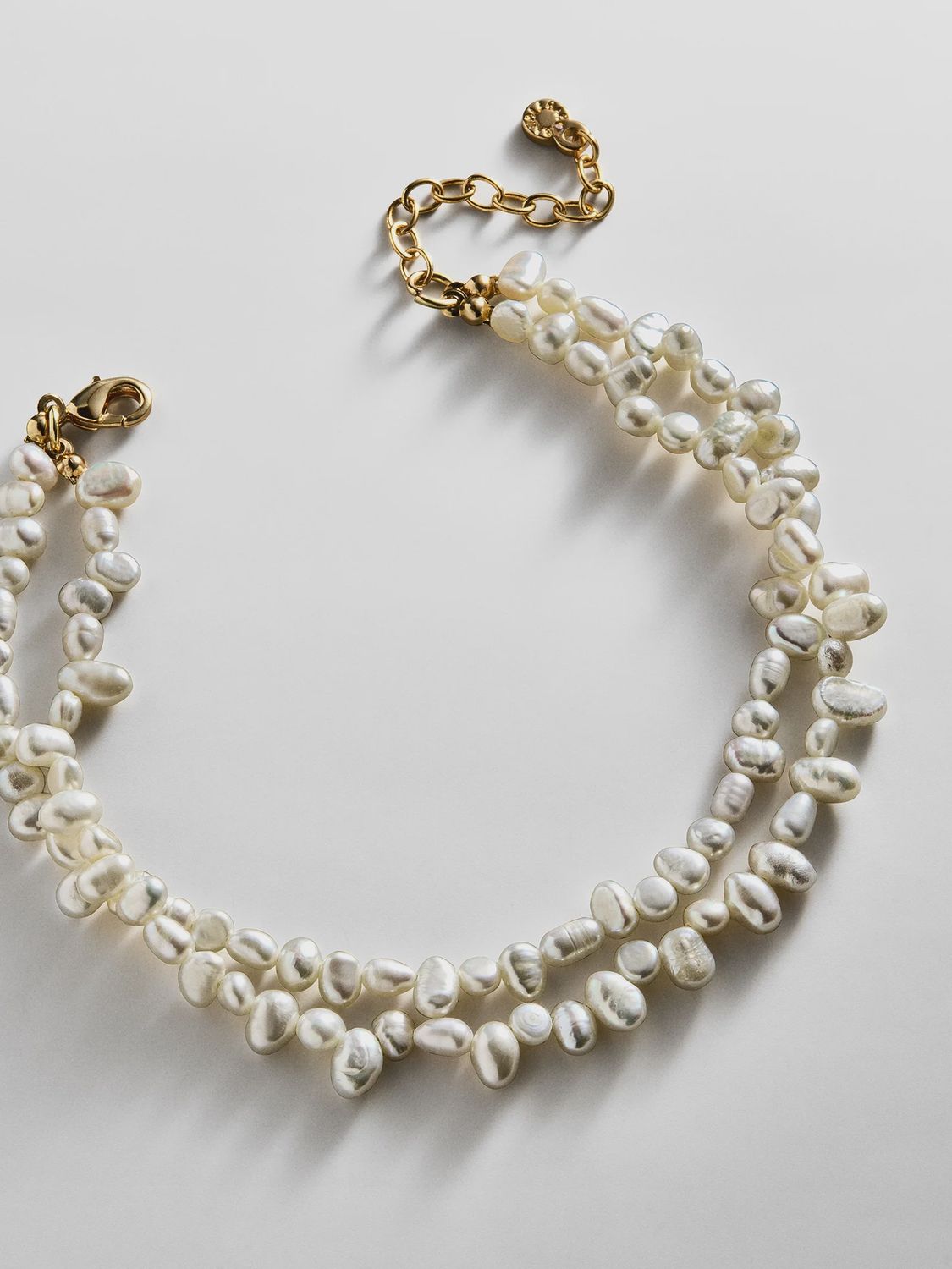 Teagan Pearl layer anklet/brc