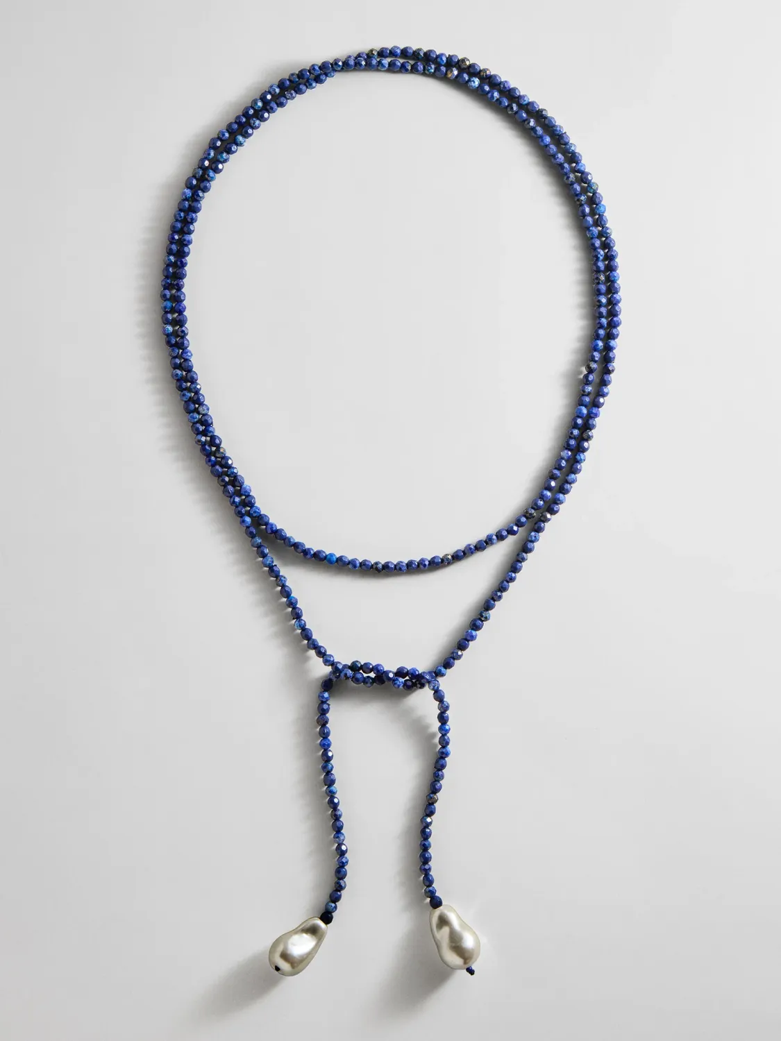 Semi-Precious Pearl Wrap Necklace