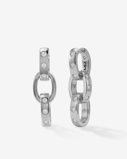 Ashley Chain Convertible Earring silver