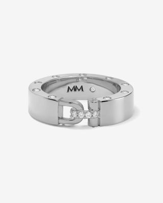 Ashley Smooth Lock Ring silver