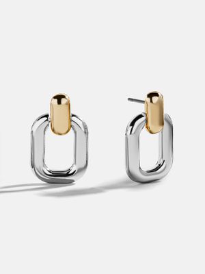 Rebecca Door Knocker Earrings - Gold/Silver