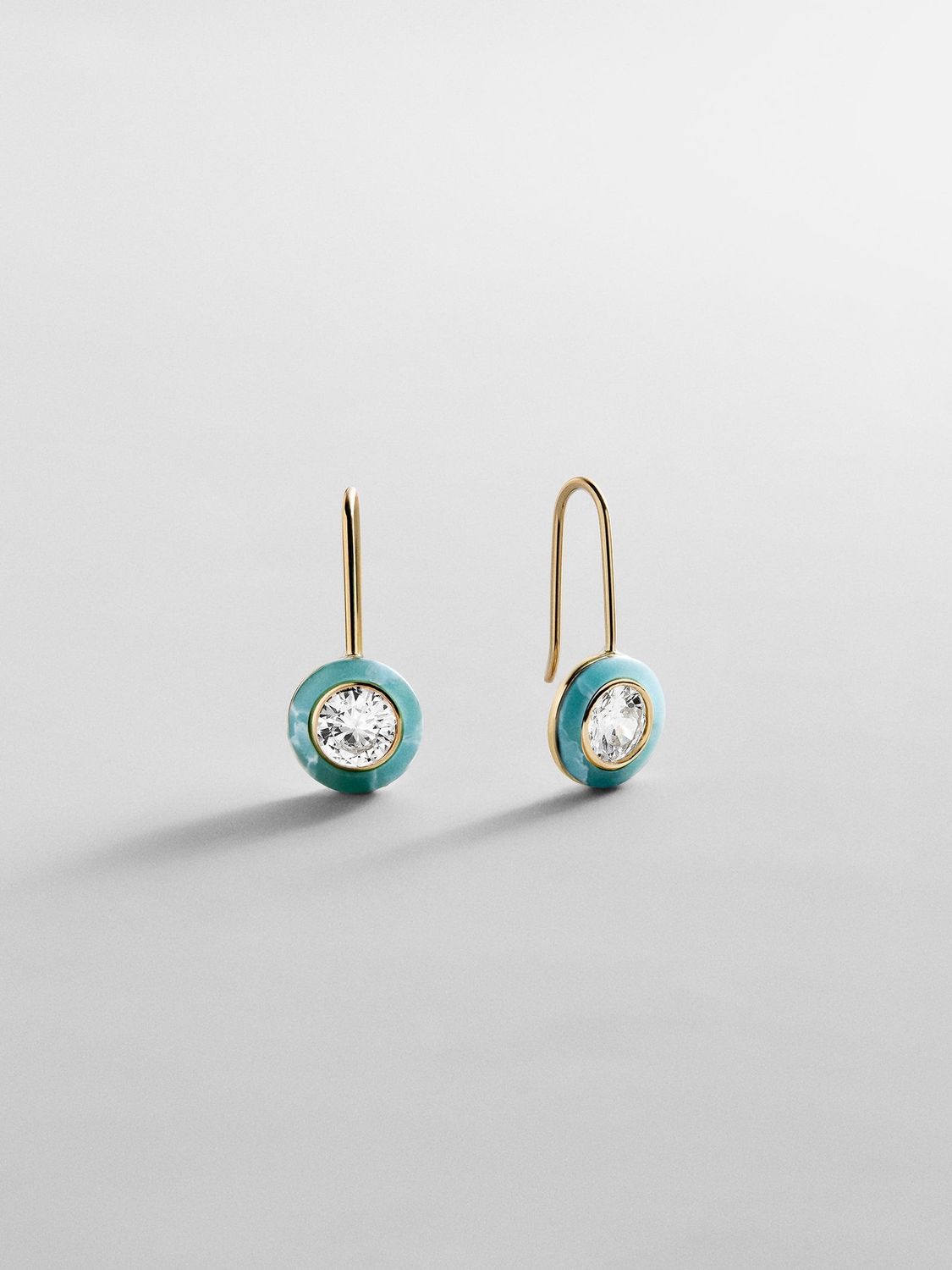 Fallon 14K Gold Semi-Precious Earrings - Turquoise