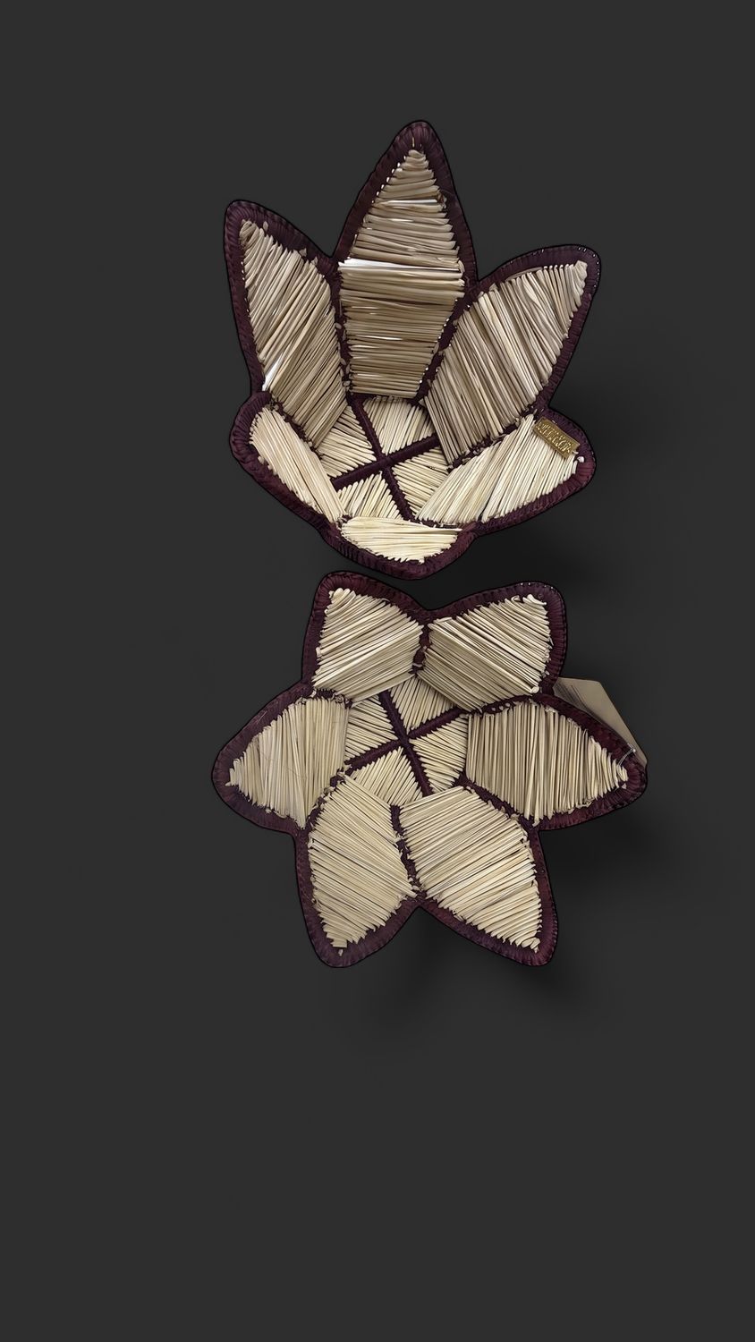 Flower Bud Mini Bread Basket Set of 2