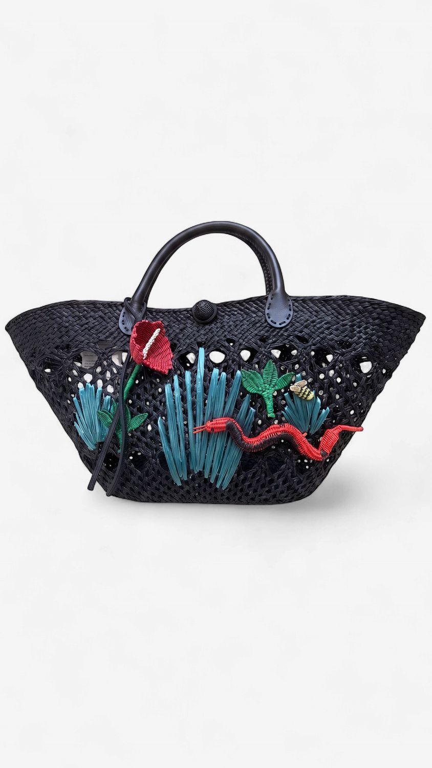 Emerald Viper Handbag medium