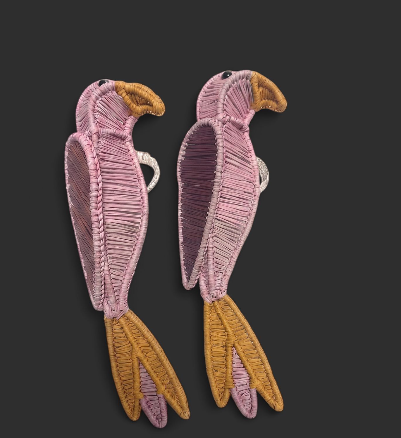 Rose Cockatoo Napkin Ring Set of 2