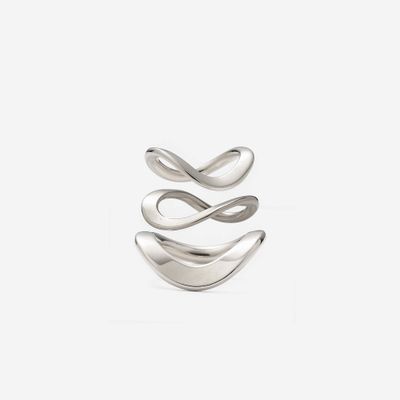 Raia Ring Set - Silver Size 8