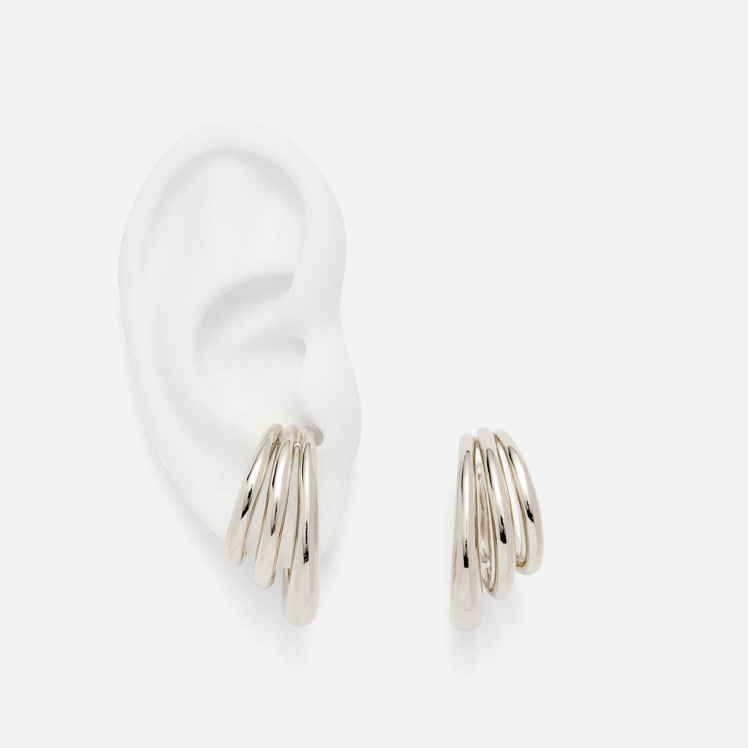 Triple Lair Ear Cuff - Silver