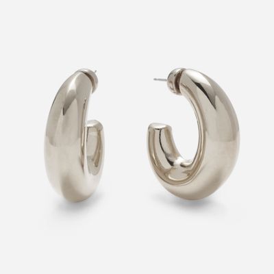 Bubble Hoops - Silver