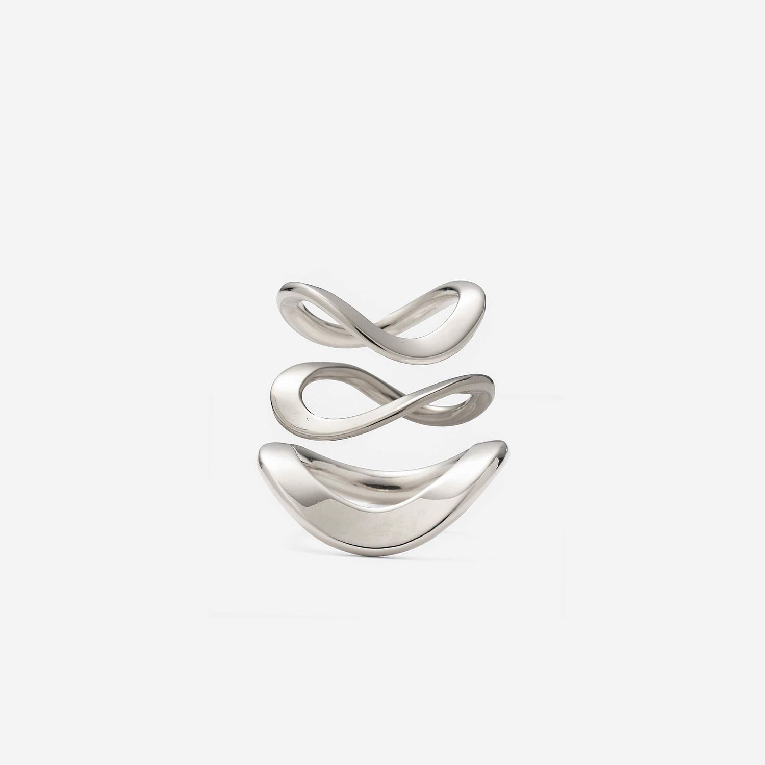 Raia Ring Set - Silver Size 7