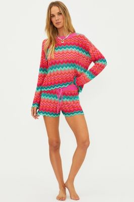 beach sweater pink