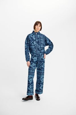 Ezra Pant Denim Flower